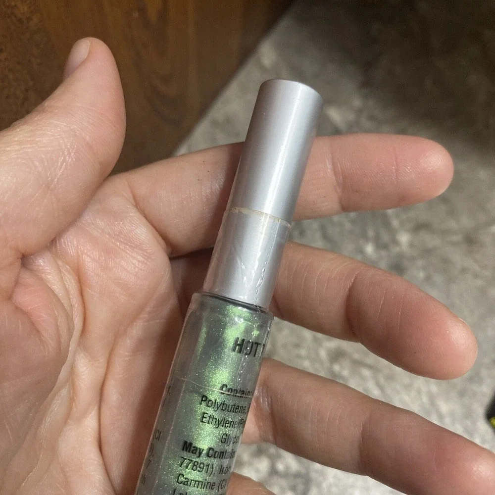 Very Rare Hot Topic Foil Lip Gloss (green‎ Shimmer) New Sealed NOS